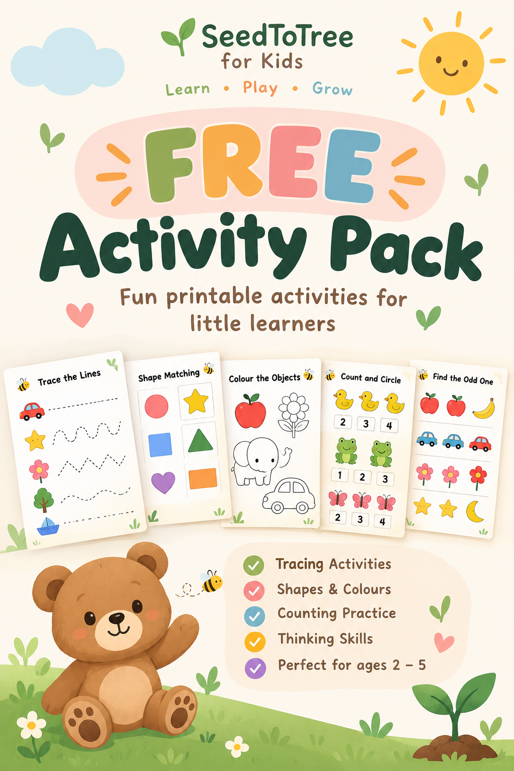 SeedToTree for Kids Free Activity Pack